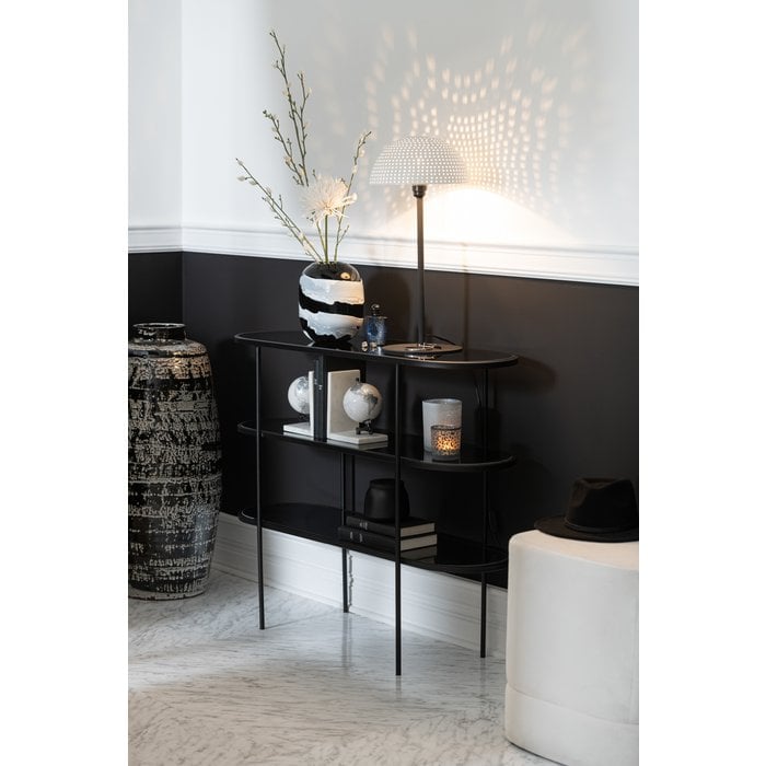 J-Line - Lampe de table 'Champignon' - Boules (Grandes) - Blanc/Noir