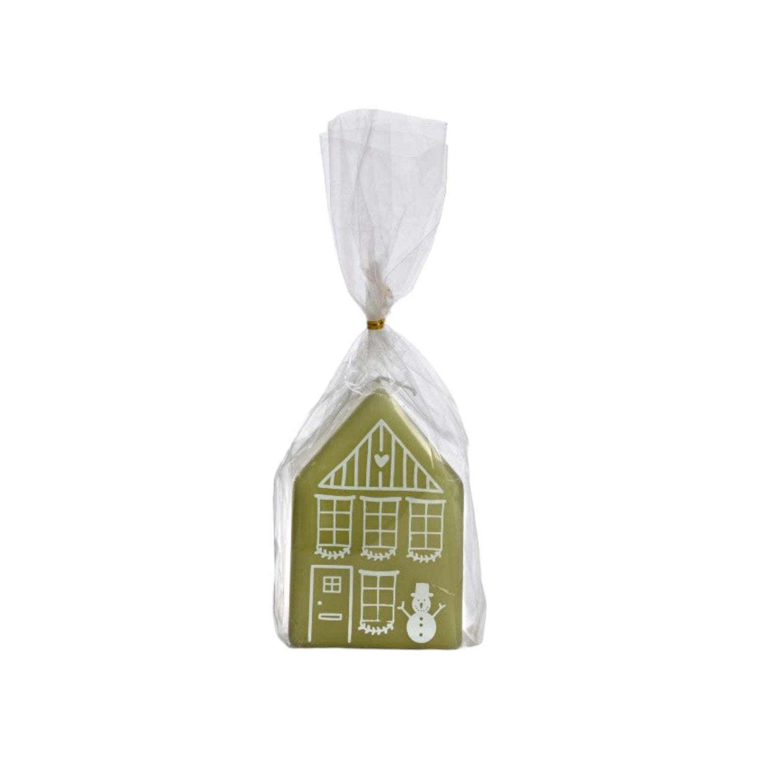 Rustik Lys - Kaars 'Gingerbread House' (1 stuk) - Groot - Eucalyptus