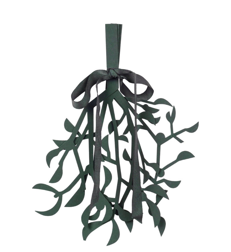 Broste Copenhagen - Papieren ornament 'Mistletoe' - Deep Forest