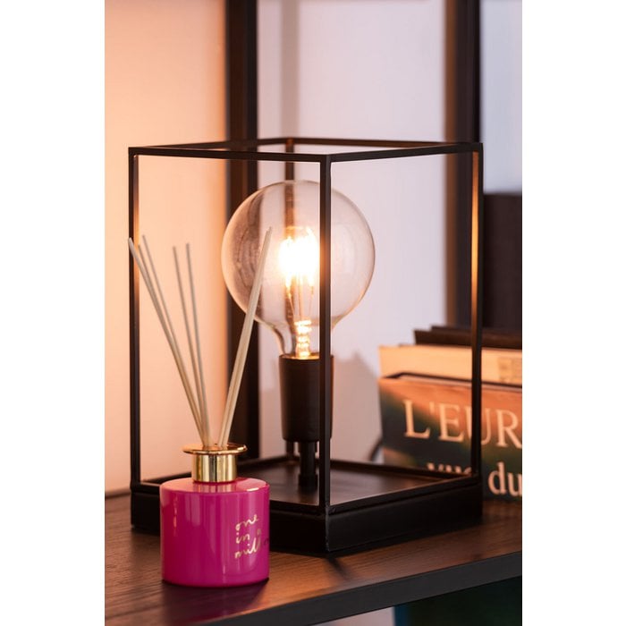 J-Line - Lampe de table rectangulaire 'Frame' (Noir, Taille S)