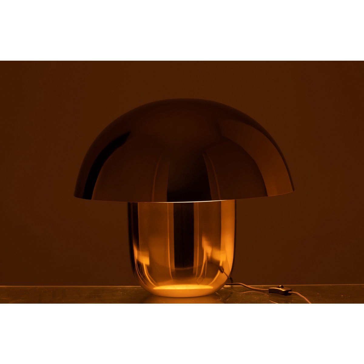 J-Line - Lamp 'Paddenstoel' (Goud, Maat L)