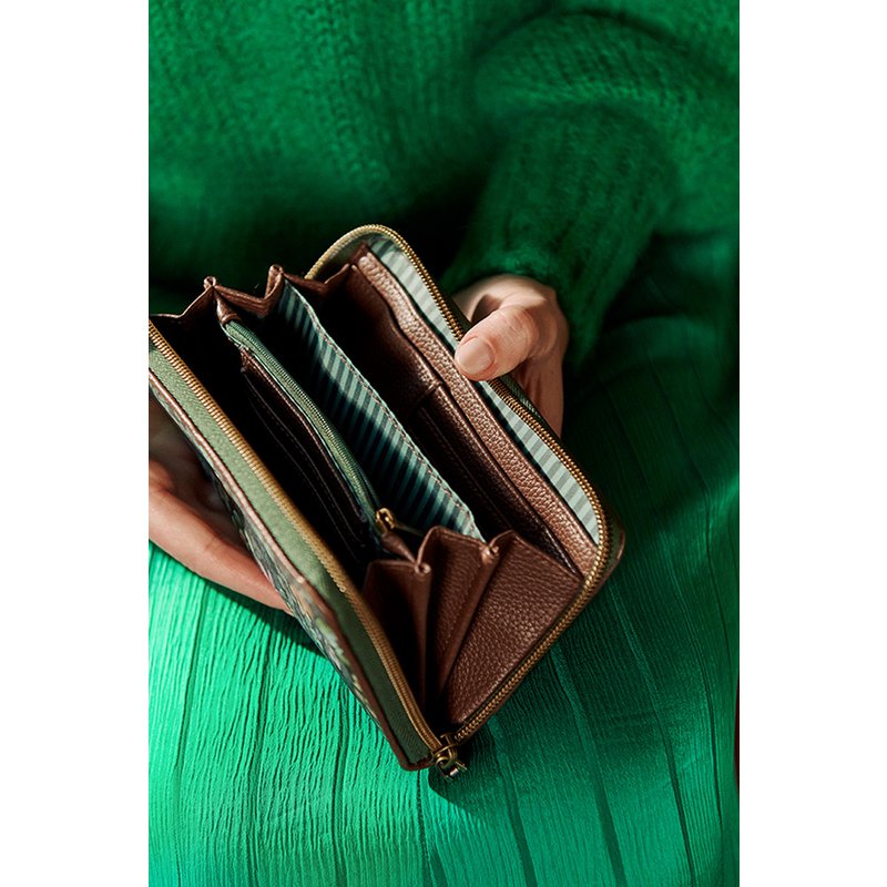 Wallet Tutti i Fiori Green 18x11x3cm