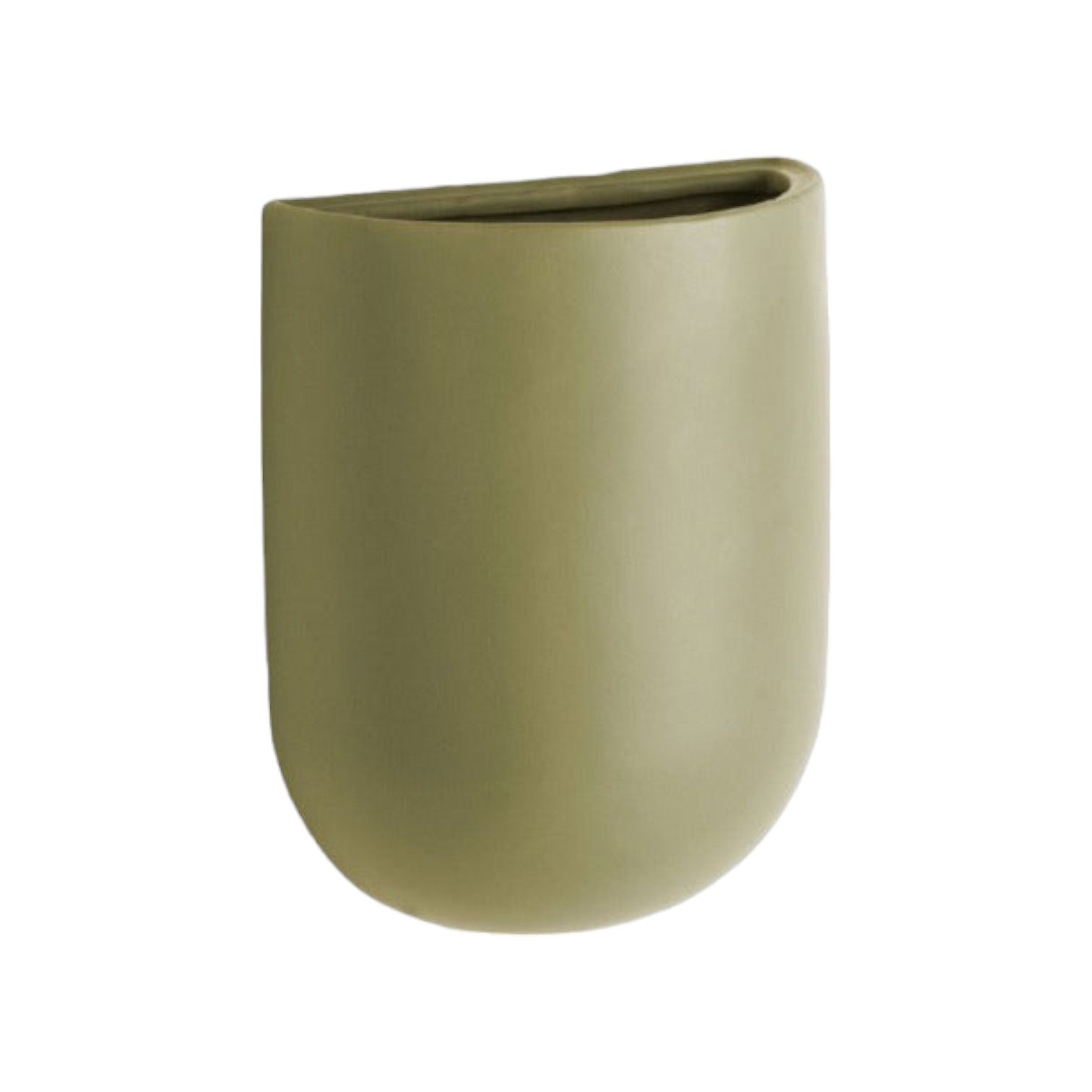 Present Time - Wand bloempot 'Oval' (Olive Green)