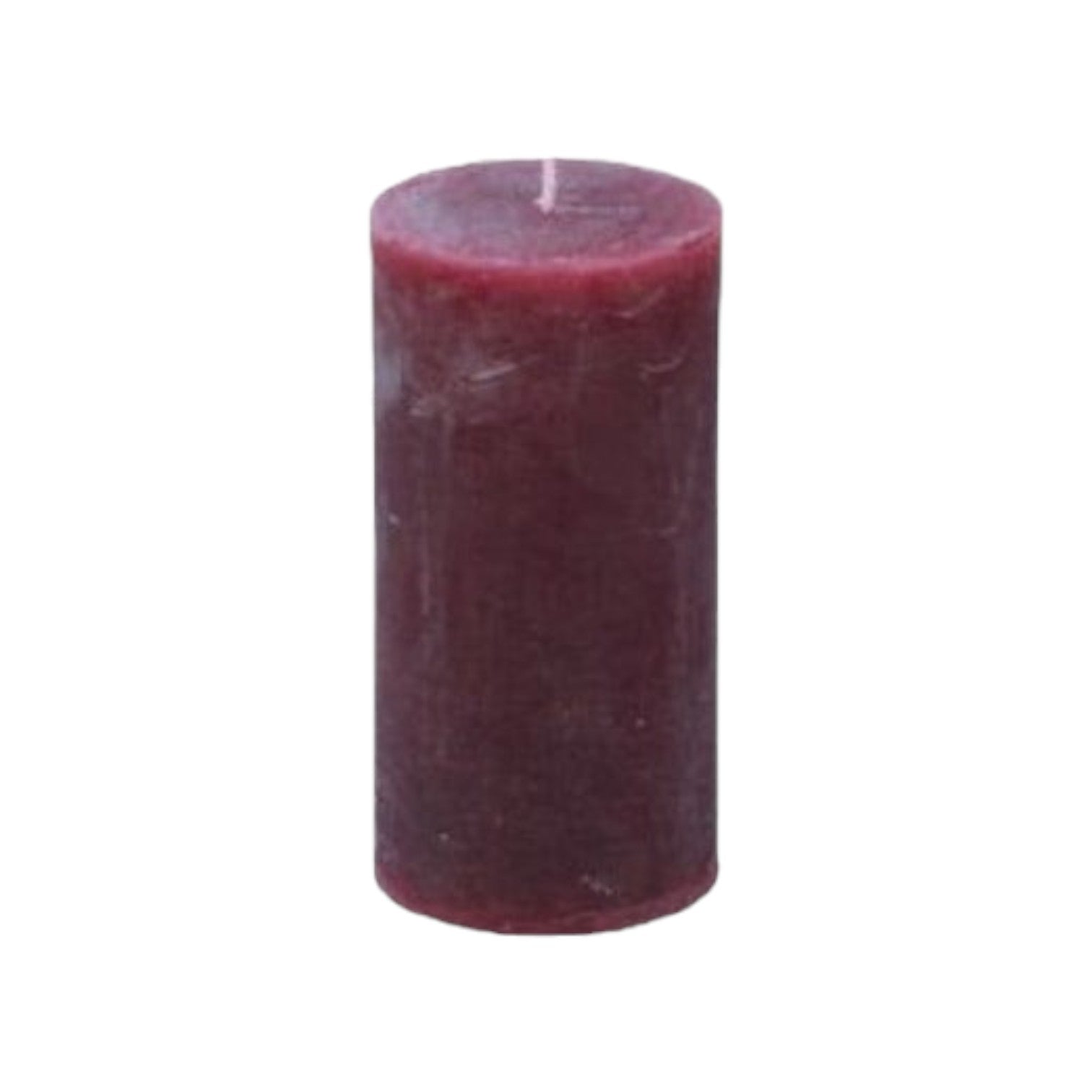 Branded By - Kaarsen 'Pillar' (Ø5cm x 10cm) - Wine Red (set van 9)