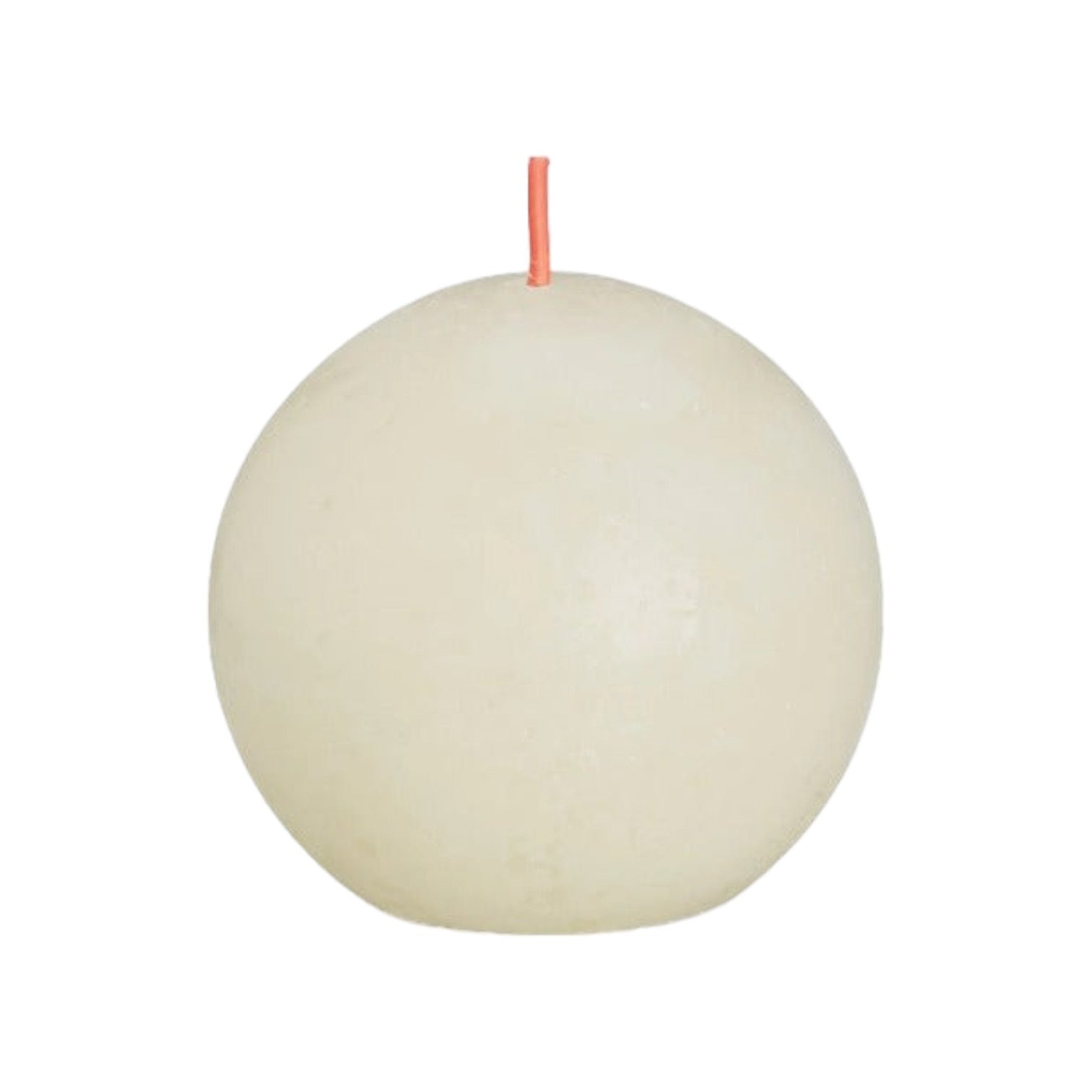 Bolsius - Rustieke kleine stompkaars 'Boule' (Ø7.6cm) - Soft Pearl