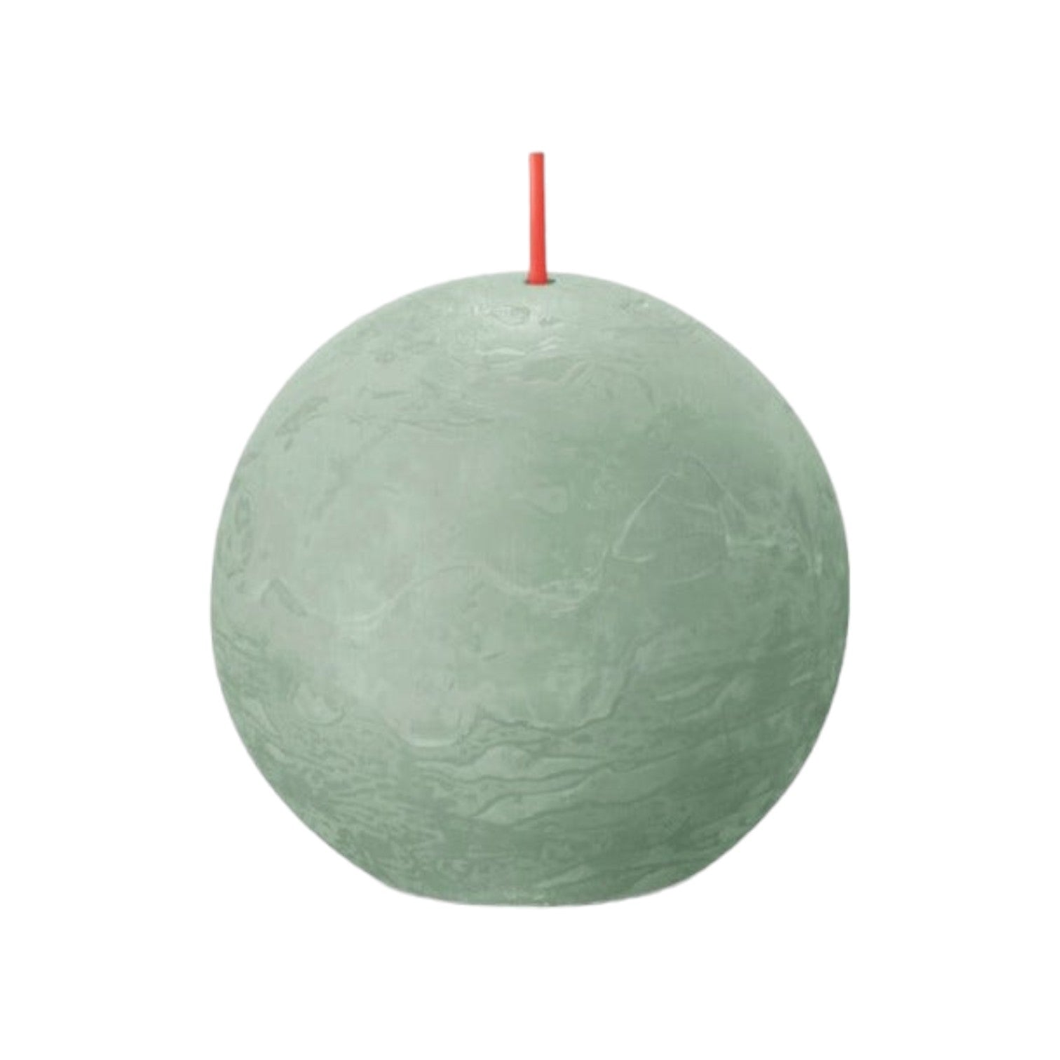 Bolsius - Rustieke kleine stompkaars 'Boule' (Ø7.6cm) - Jade Green