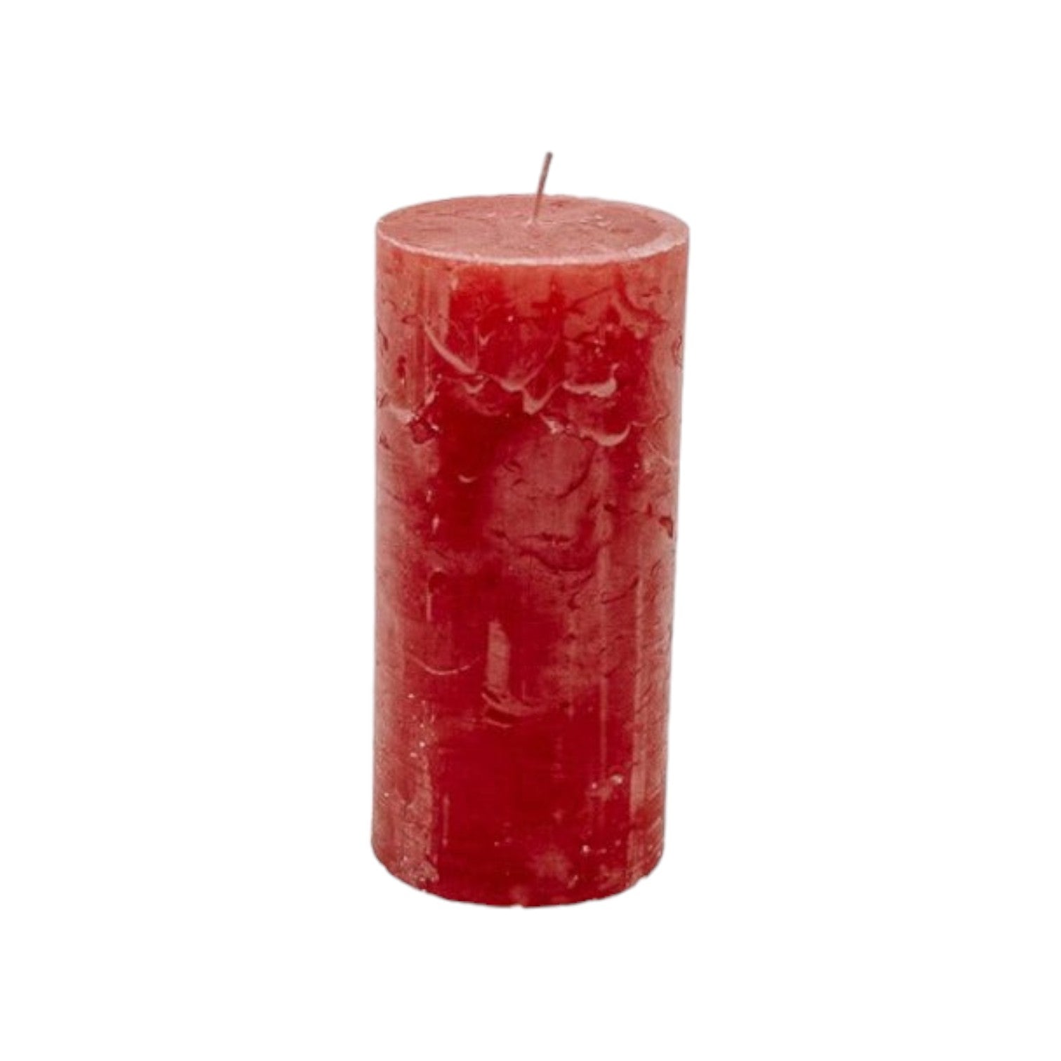Branded By - Kaarsen 'Pillar' (Ø7cm x 15cm) - Post Red (set van 6)
