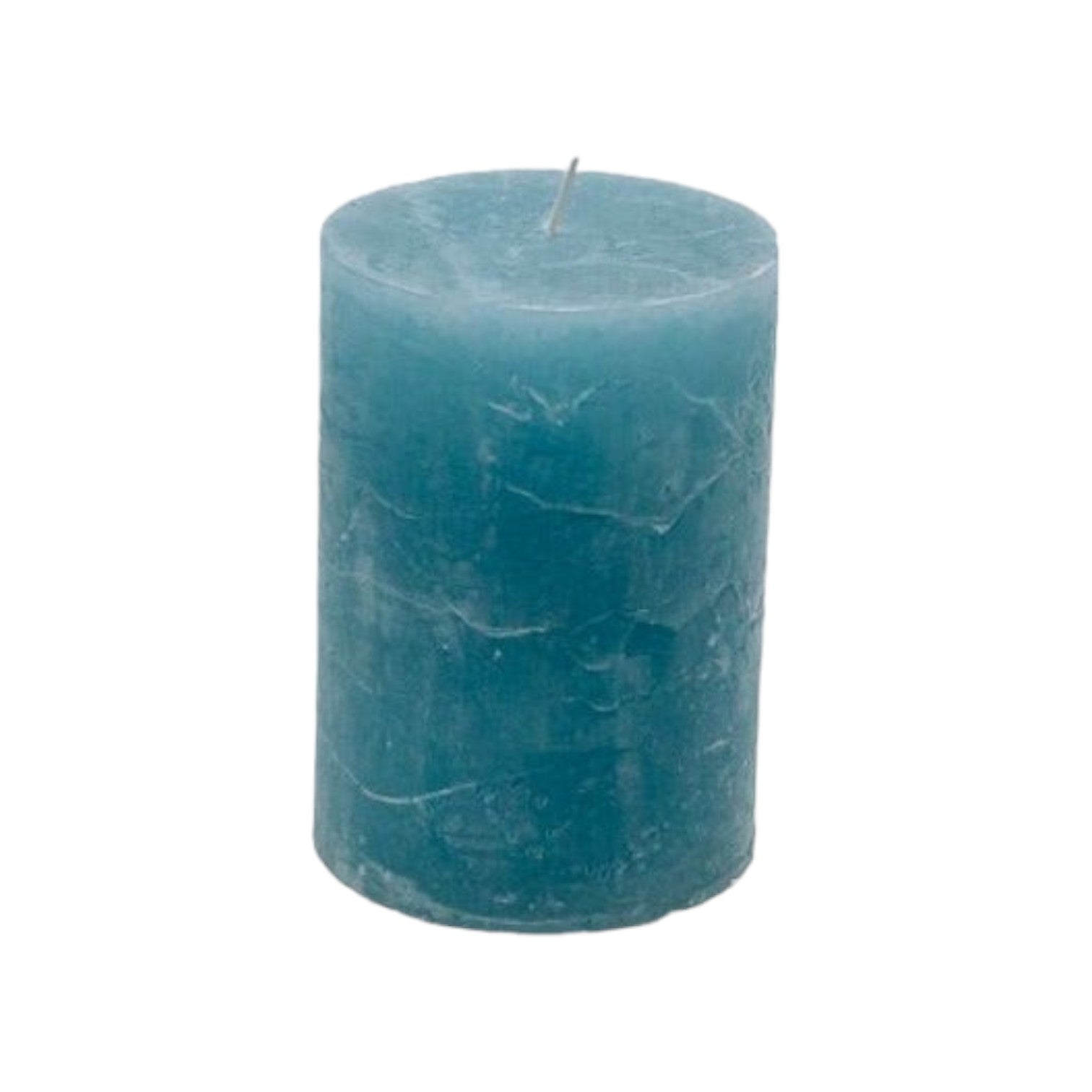Branded By - Kaarsen 'Pillar' (Ø7cm x 10cm) - Light Blue (set van 6)