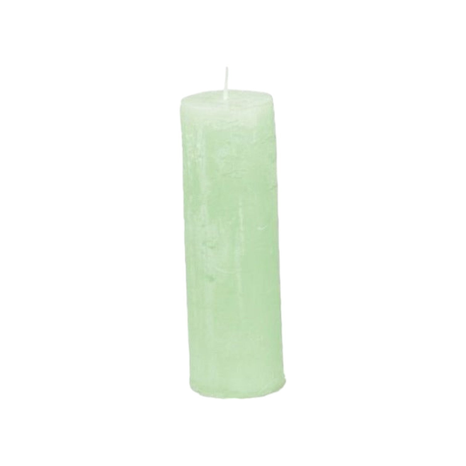 Branded By - Kaarsen 'Pillar' (Ø5cm x 15cm) - Light Green (set van 9)