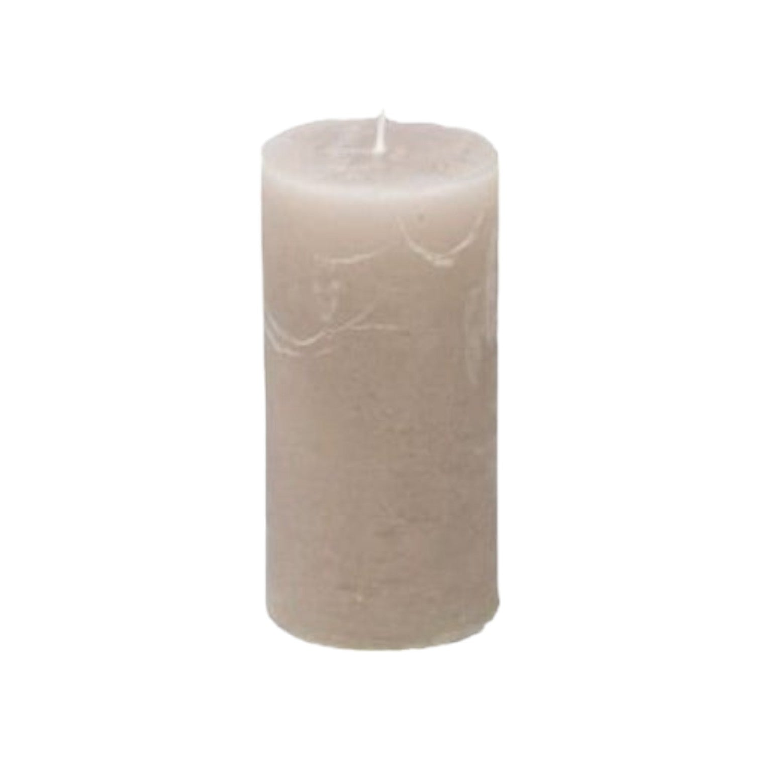 Branded By - Kaarsen 'Pillar' (Ø5cm x 10cm) - Stone (set van 9)