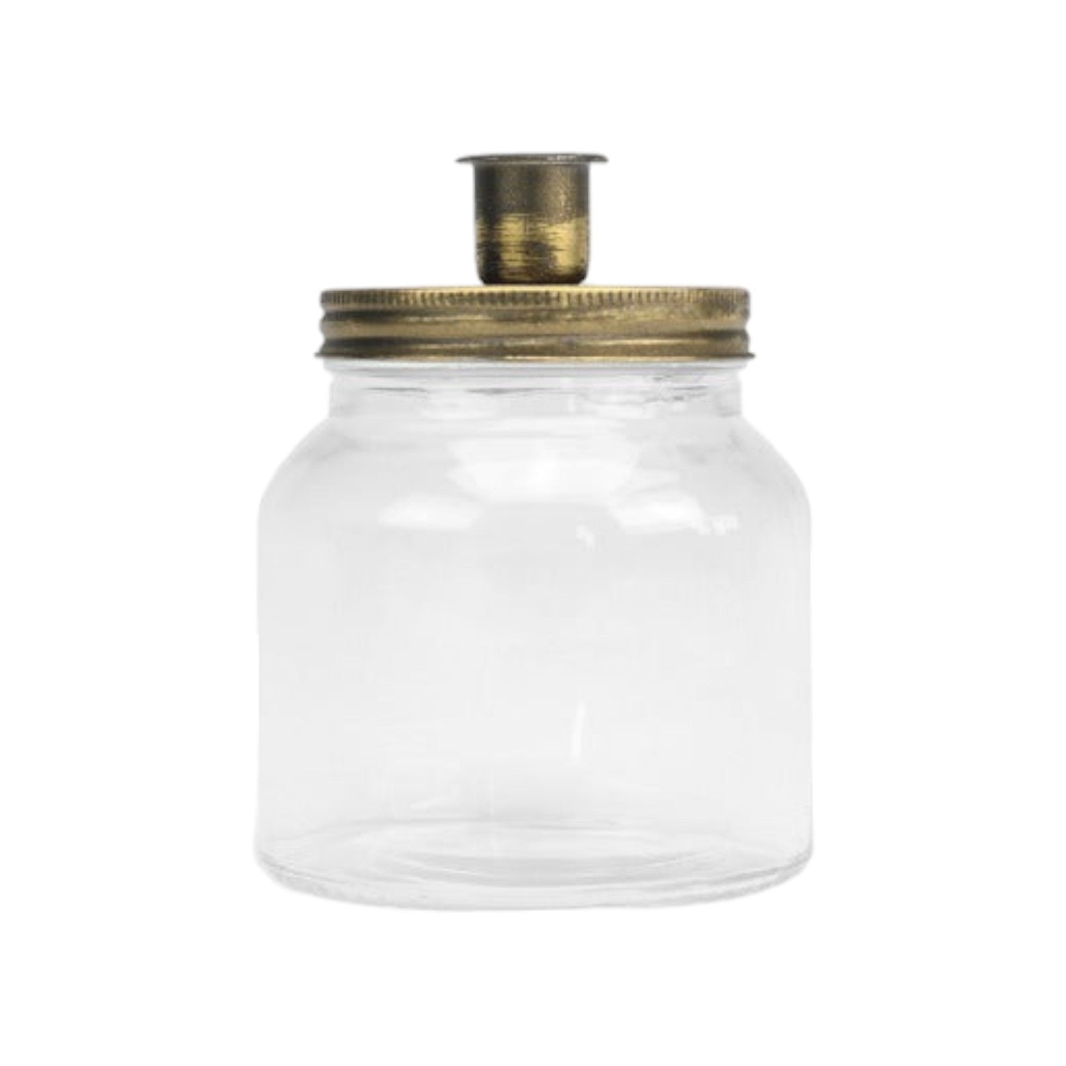Maison d'Abri - Mason jar met kaarsenhouder 'Bari' (11cm hoog