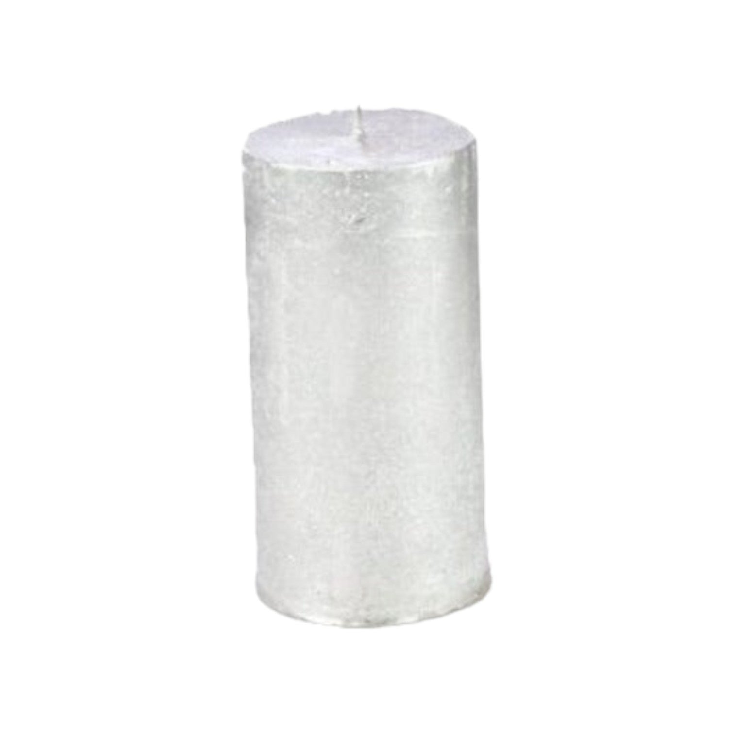 Branded By - Kaarsen 'Pillar' (Ø5cm x 10cm) - Silver (set van 9)