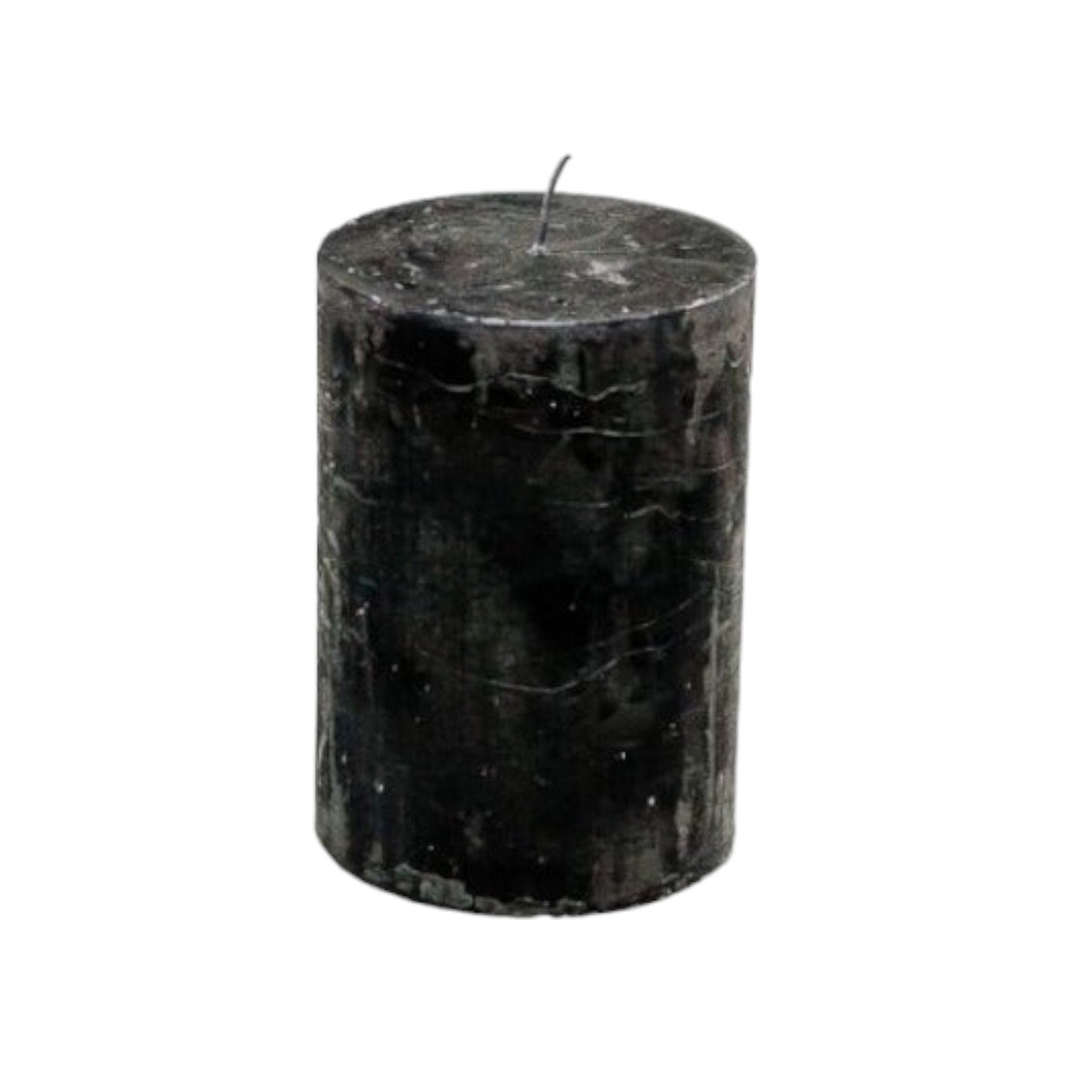 Branded By - Kaarsen 'Pillar' (Ø7cm x 10cm) - Black (set van 6)