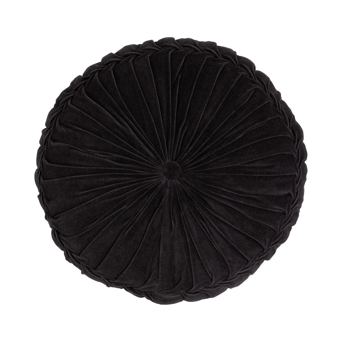 Linen & More - Sierkussen 'Kanan' (60cm x 10cm, Velvet Black)