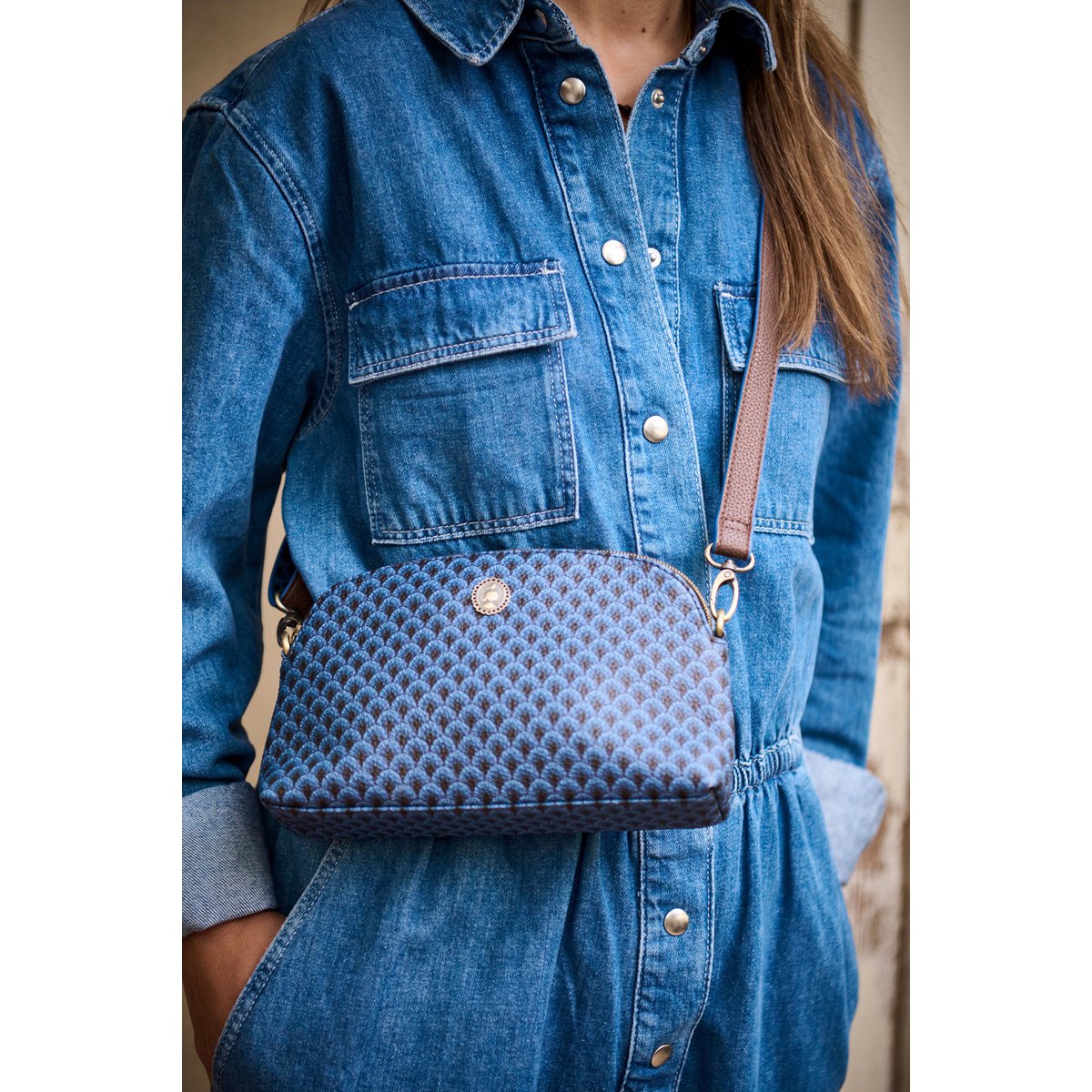 Cross Body Bag Small Suki Blue 22x13.5x6cm