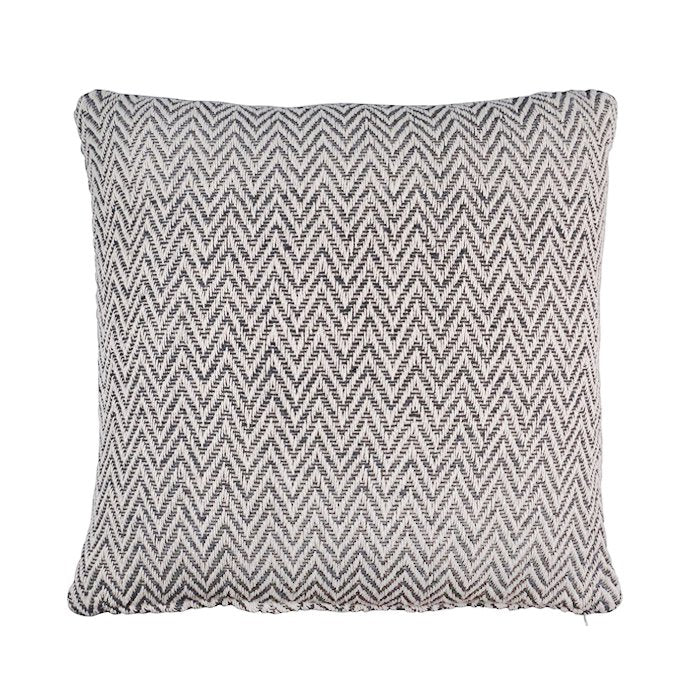 Linen & More - Sierkussen 'Zigzag' (45cm x 45cm, Stone Grey)