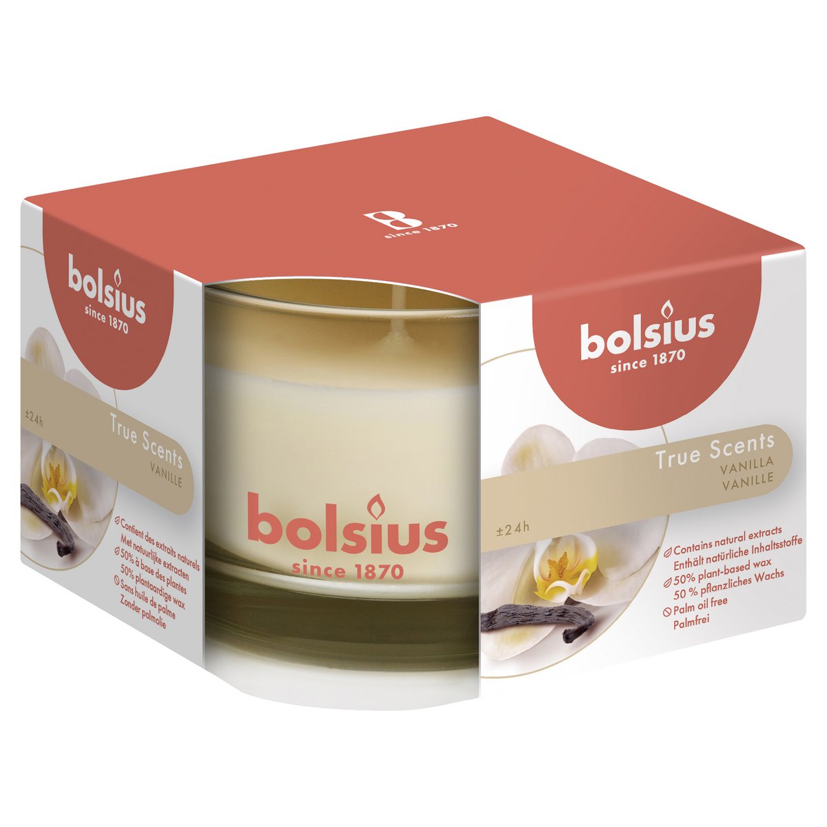 Bolsius - Geurkaars 'True Scents' (63cm, Vanille)