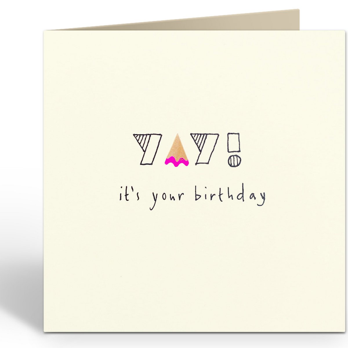 The Card Company - Wenskaart 'Birthday Yay!' (Dubbel)