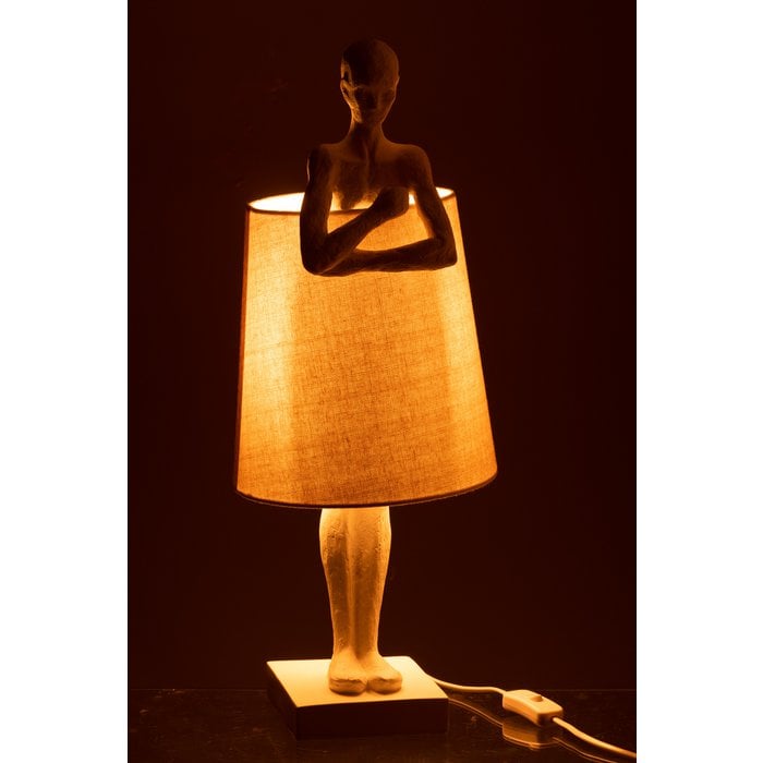 J-Line - Lamp met figuur 'Femme' - Wit