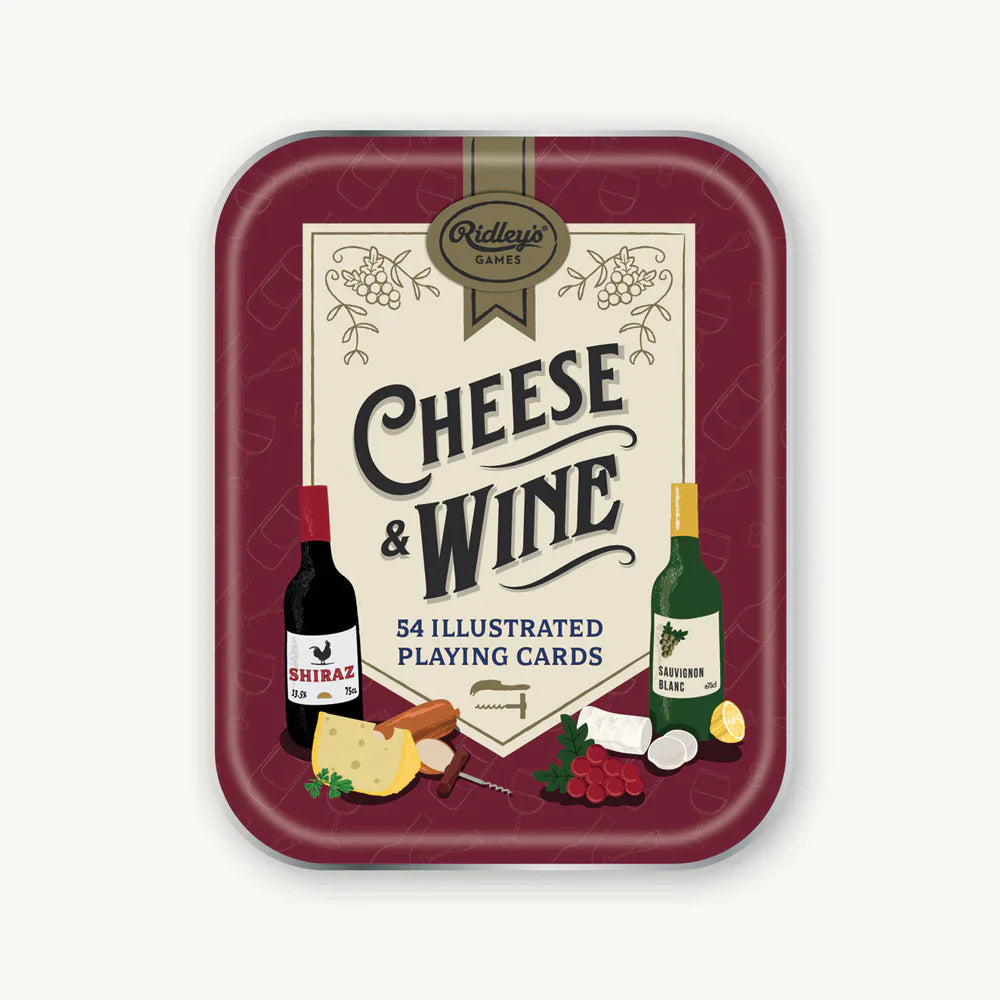Ridley's Games - Speelkaarten 'Cheese & Wine' (54 geillustreerde kaarten)