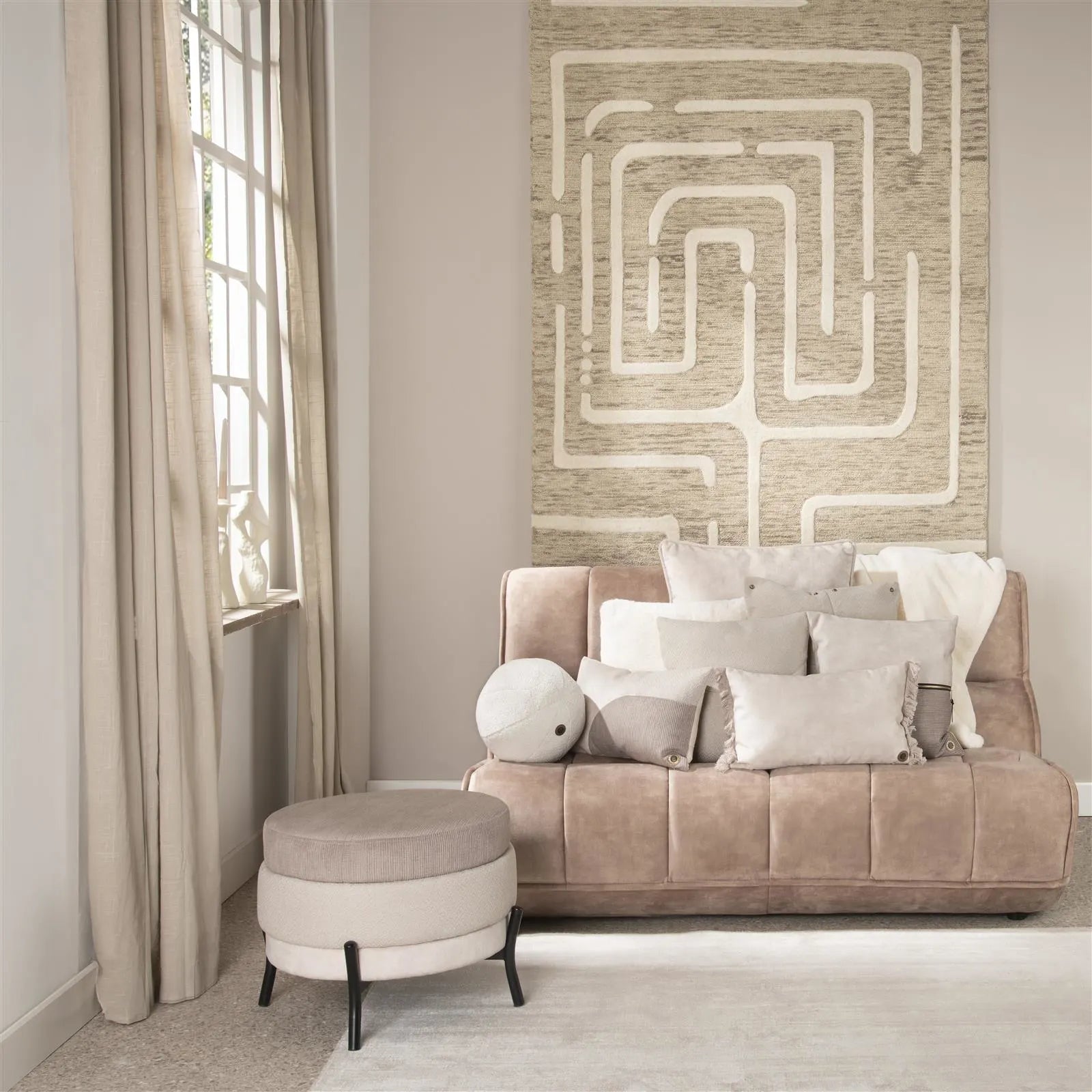 COCO Maison - Sierkussen 'Sofia' (45cm x 45cm) - Beige