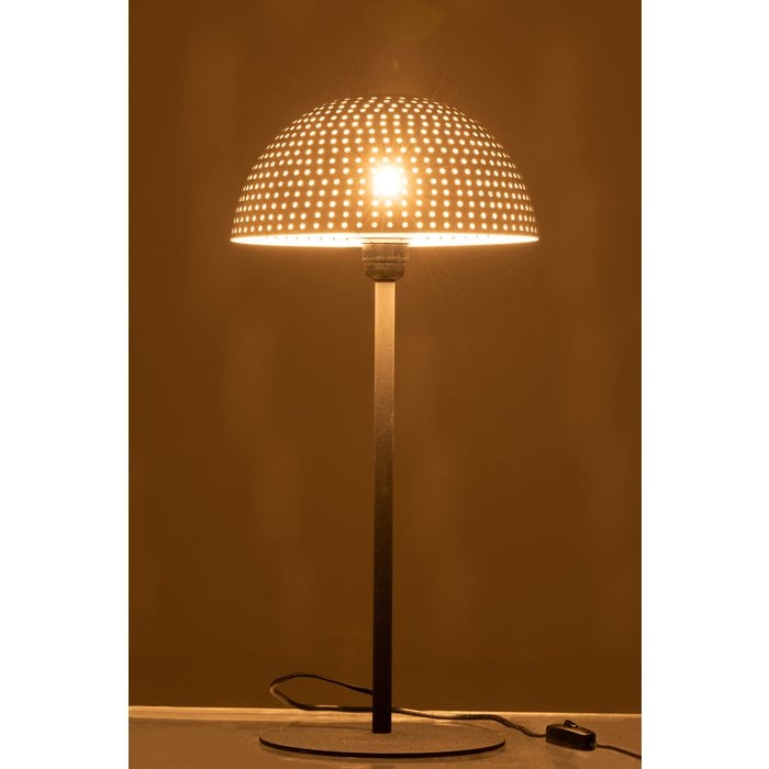 J-Line - Lampe de table 'Champignon' - Boules (Grandes) - Blanc/Noir