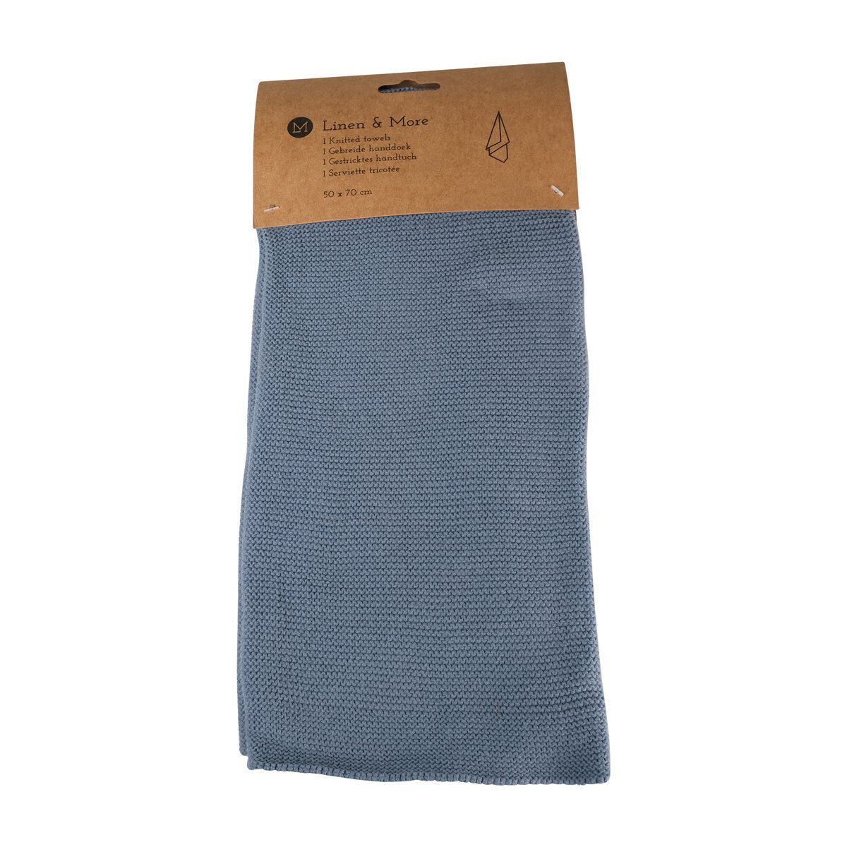 Linen & More - Keukenhanddoek 'Eldrid' (50cm x 70cm, Mirage Blue)