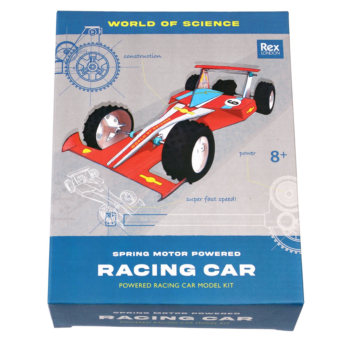 Rex London - DIY-kit 'Racewagen met veermotor'