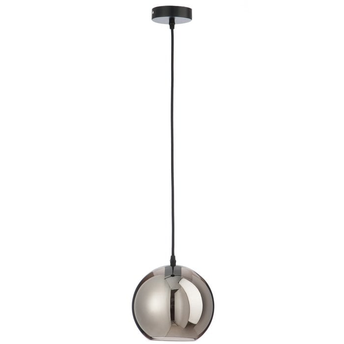 J-Line - Hanglamp met zilveren bol 'Mirror' - Small