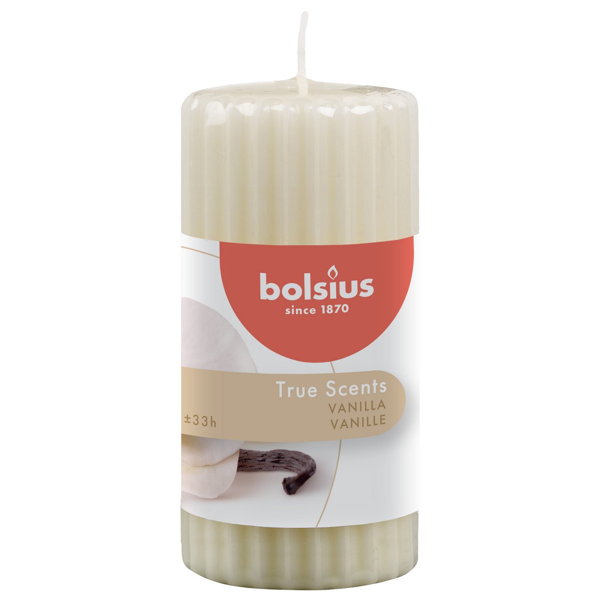 Bolsius - Stompkaars 'True Scents' (120cm, Vanille)
