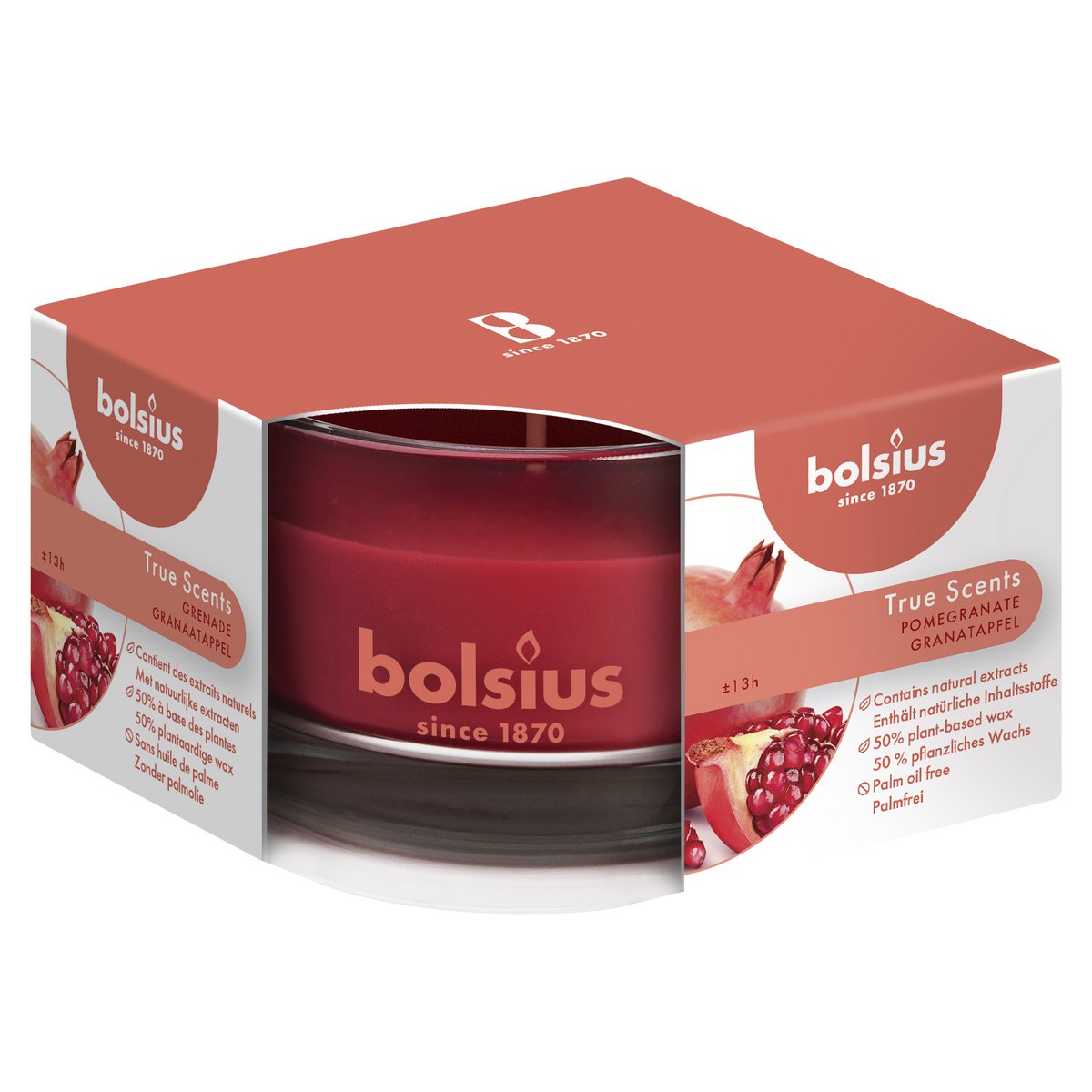 Bolsius - Geurkaars 'True Scents' (50cm, Pomegranate)
