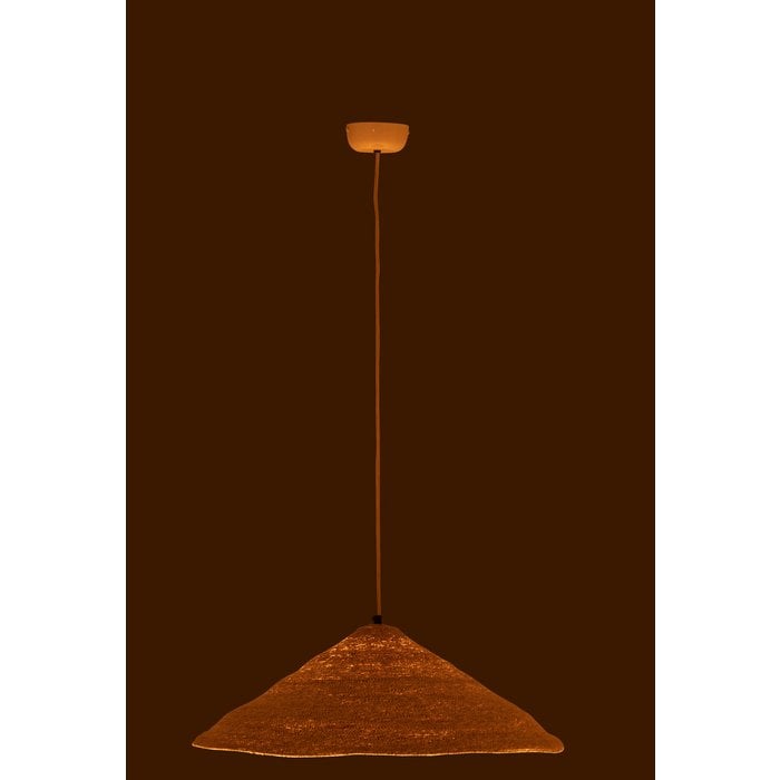 J-Line - Hangende lamp 'Moonj' (Naturel, Maat S)