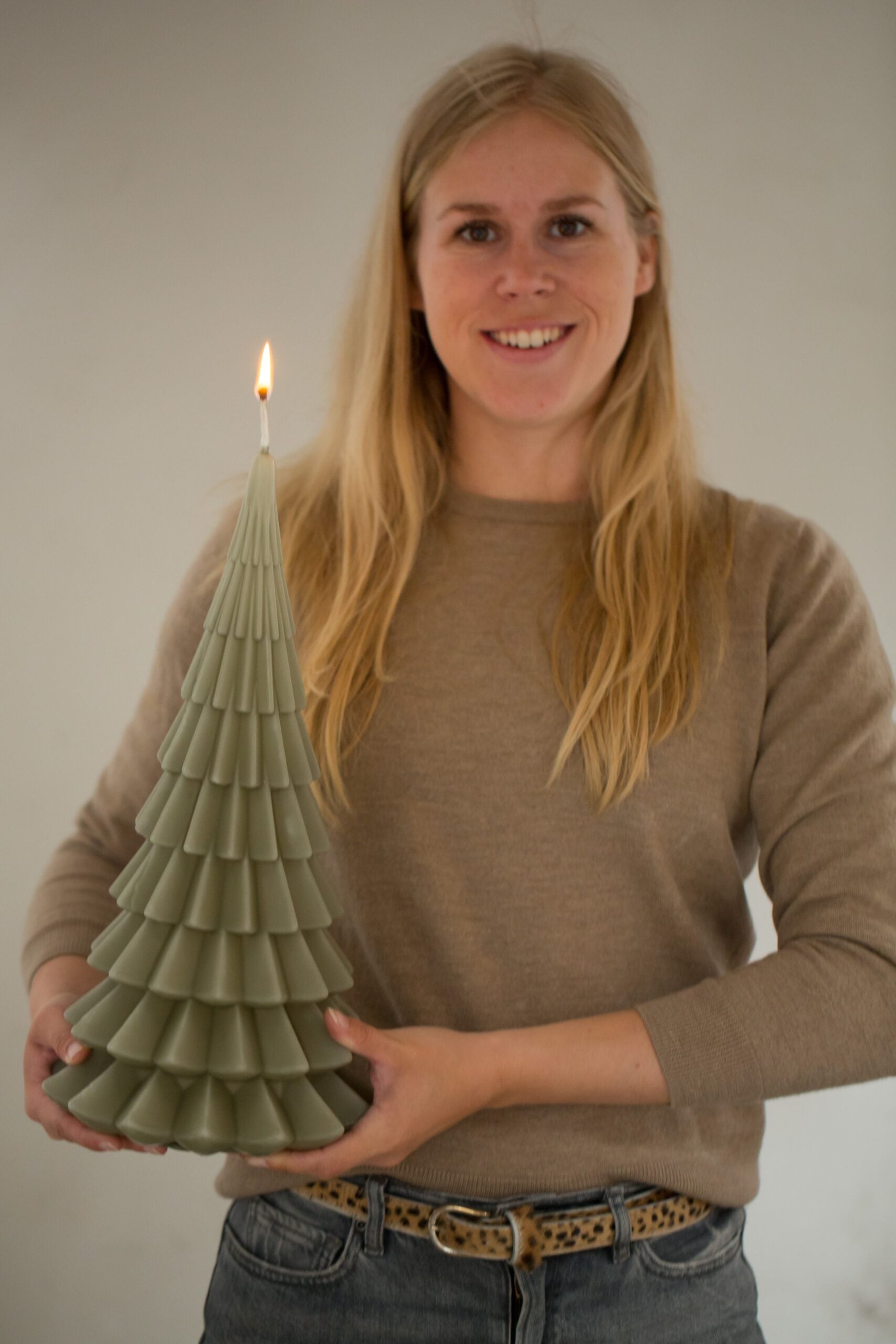 Rustik Lys - Buitenkaars 'Kerstboom' (XL) - Goud